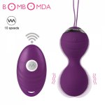 Vaginal Kegel Vibrator Sex Toys for Adults Women Vibrating Kegel Ben Wa Ball Remote Control Vagina Tightening Trainer Exerciser