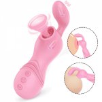 Oral Sex Licking Sucking Vibrators 12 Speed G Spot Clitoris Stimulation Nipple Sucker Vibrators Erotic Blowjob Sex Toy For Women