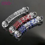 OLO Glass Dildo Anal Plug Crystal Prostate Massager Artificial Fake Penis Butt Plug Sex Toys for Men Women Adult Masturbator