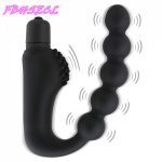 FBHSECL 10 Speed Butt Plug Anal Bead  Anal Vibrator Prostate Massager Sex Toys for Men Women Clitoris Stimulator G-spot