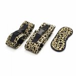 Leopard Bondage Eye Mask Handcuffs Nakle Cuffs Set of Adult Game Props Alternative Toys Flirting Slave Adult Sex Products