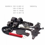 7pcs/Set Bdsm Bondage Restraint Sex Toy for Couples Adult Games,Foot Handcuffs Whip Collar Erotic Toy PU Leather Sexy Toys