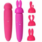 3 in 1 Mini Rabbit Vibrators G-Spot Vibration Massager Breast and Clitoris Stimulator Sex Toy Adult Erotic Products for Women
