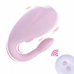 Wireless Vibrator Adult Toys For Couples USB Rechargeable Dildo G Spot U Silicone Stimulator Double Vibrators Sex Toy For Female