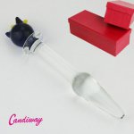 Candiway Cat glass Anal Plug sex Products Butt Plug Dildo bullet G spot Prostata Massager Adult Gay Sex Toys for Men Women