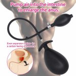 Big Anal Plug New Silicone Inflatable Butt Plug Erotic Super Big Hollow Anal Dilator Penis Pump Dildo Sex Toy for Women Men