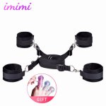 Adult Games BDSM Furniture Bondage Set Harness Bed On System SM Femdom Harness Handcuffs For Sex Game SM Sexy Toy