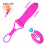 VETIRY 10 Speed Vibrator Anal Plug Remote Control Vibrating Egg Clitoris Stimulator G-spot Anus Massage Sex Toys for Women
