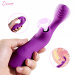 New Clitoral Sucking G Spot Dildo Vibrator with 10 Powerful Modes Clit Sucker Rechargeable Clitoris Stimulator Sex Toy for Women