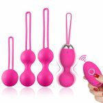 5pcs/set Vaginal balls Sex Toy for Women Kegel Ball Female Vagina Tighten Massage Exercise Wireless Remote Control Vibrating Egg