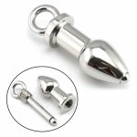 Stainless Steel Big Anal Plug Butt Plug with Removable Core G-Spot Massager Anal Stimulate Dildo Anal Plug Erotic Toys For Adult