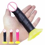 Mini Sucker Dildo G Spot Stimulation Can Strapon Anal Dildo Sex Toys For Woman 5.9inch Small Anal Plug Penis Dildo Massager.