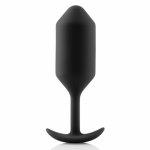 Bvibe, Plug analny z obciążnikiem - B-Vibe Snug Plug 3 Czarny
