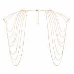 Bijoux Indiscrets, Niezwykła ozdoba naramienniki z łańcuszków - Bijoux Indiscrets Magnifique Shoulder Jewelry Złoty