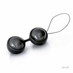 Rewelacyjne kulki stymulujące Lelo - Luna Beads Noir czarne