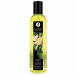 Organiczny olejek do masażu - Shunga Massage Oil Organica Erotic Green Tea Zielona Herbata
