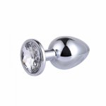 Silver Metal Anal Plug Trumpet Stainless Steel Anal Beads Fun Alternative Masturbation Multifunction Sex Toys for Adults