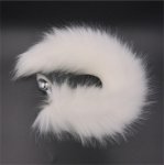 Fox, White Fox Tail Anal Toys Plush Silica Gel Plug Sex Toys for Women Man Couple Gay BDSM Toy Cosplay Anal Tail Homosexual Tail