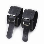 Leather Handcuffs Footcuffs Couples Games Toys Handcuffs Bundles Shackles Fetters Torture Sex Toys for Couples Bondage Set