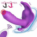 Wearable Panties Dildo Vibrators Wireless Remote Control Sex Toys for Women 10 Speed G Spot Clitoris Stimulator Vagina Orgasm