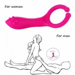 Adult Erotic Vagina Vibrators Penis Ring Cock Ring Clitoris Stimulate Delay Ejaculation Sex Toys For Men Women Couples Vibrating