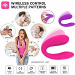 U Type G-spot Vibrator Dual Clitoral Stimulator Massager Vibrator Dildo Vibrating Motor Vibration Sex Toys Massage Sex Toys