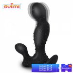 GUIMI 3 Speed 9 Frequency Anal Plug Rotating Male Prostate Massager G-Spot Stimulate Vibrator Butt Plugs Anal Sex Toys!