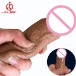New Super Realistic Dildos with Suction Cup Strapon Male Artificial Penis Large Flexible Dick Sex Toys For Woman Masturbator