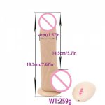 Huge Dildo Realistic Penis With Strong Suction Cup Wireless Remote Control Rechargeable Dick Big Dildos Adult Sex Toys For Woman