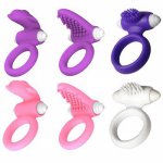 3 Types Penis Delay Ring Vibrator For Men Cock Sex Ring Finger Vibrators For Women Clitoris Anillo Vibrador Toys For Couple
