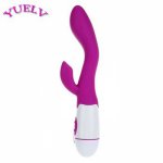 YUELV 30 Speed Dual Vibrator Silicone G-spot Vaginal Clitoral Stimulate Massager Vibrating Magic Wand Adult Sex Toys For Women