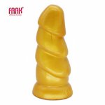 Faak, FAAK silione Huge anal plug 2020 new golden color dildo vagina stimulate women men masturbator sex shop  big dong anal sex toys