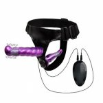 Double Head Artificial Penis Wearable Electric Strapon Vibrator For Lesbian Vibrating Sex Toys Strap On Belt Dildos For Girl