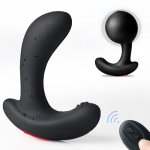 Expandable Big Anal Plug Dual Motors Anus Masturbator Remote Control Butt Massager G-spot Clit Stimulator Erotic Adult Sex Toys