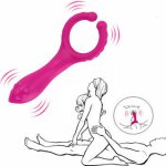 Multifunction Silicone G spot Stimulate Vibrators Dildo Nipple Clip Masturbate vibrator Adults Sex Toys For Women Men Couple