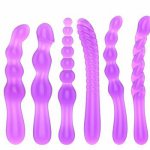 2020 Soft Jelly Anal Dildo Anal Plug Beads Butt Plug G-spot Prostate Massager Sex Toys For Woman Men Gay Erotic Products