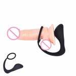 Male Prostate Massage Vibrators With Semen Lock Ring Anal Plug Vibration Sex Toys For Men Gay Masturbator
