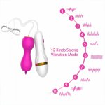 G Spot Erotic Sex Toys Vibrators For Women Vibrator Egg of 12 Speed Tongue Licking Nipple Vagina Clitoris Stimulator Adult Toy