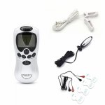Electric Shock Therapy Slimming Massager Electro Shock Anal Plug & Nipple Clamps & Paste Massager E-Stimulation Kits Sex Toys