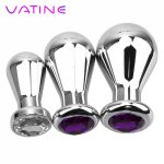 VATINE Super Large Size Bulbs Anal Plugs Anal Beads Butt Plug Anus Dilator Sex Toy Men And Women Adult Products