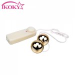 Ikoky, IKOKY Adjustable Speed Sex Toys for Women Dual Vibrating Egg Vaginal Ball Clitoris Stimulator Kegel Exercise Bullet Vibrator