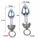 Metal Pull-Ring Anal Plug Dilator Stimulator G Spot Butt Plug Adult Sex Toys For Men Woman Anus Masturbation Ass Plug