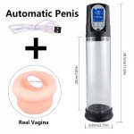 Electric Penis Pump male masturb Enlargement Penis Extender training sex toys for man Delayed ejaculation, soft Vagina
