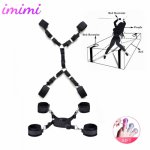 BDSM Furniture Bondage Set Harness Bed On System SM Femdom Harness Handcuffs For Sex Game SM Sexy Toy Adult Games