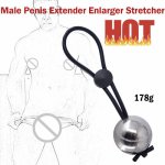 Adult Silicone Adjustable Penis Exercise Device Metal Ball Penis Enlargement Pump Weight Hanger Stretcher Extender Stretcher