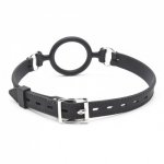 Sex Products Bdsm Fetish Leather Harness Open Mouth Gag Ring Bondage Restraints Adult Games Sex Toys For Woman