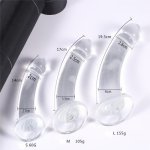 Suction Cup TPE Transparent Anal Plug Strip Female Anal Dildo Gay Sex Supplies Male Anal Masturbation Device Expander Erotic Toy