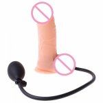 Orgasm Huge Inflatable Penis Dildo Plug Anus Suction Cup Realistic Anus Sex Toy
