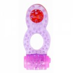 Man Sex Penis Cock Ring Vibrator Silicone Dual Pleasure Clit Stimulator Sex Toys for Men Male Adults Products Longer Ejaculation