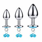 3PCS Luxury Metal Butt Toys Anal PLUG Jewel Butt S&M Adult Gay Anal Sex Toy